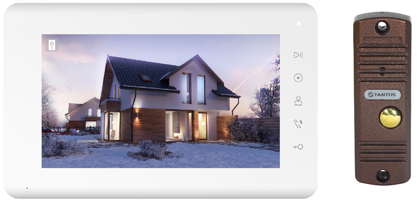 Монитор видеодомофона Tantos Mia Kit (White)