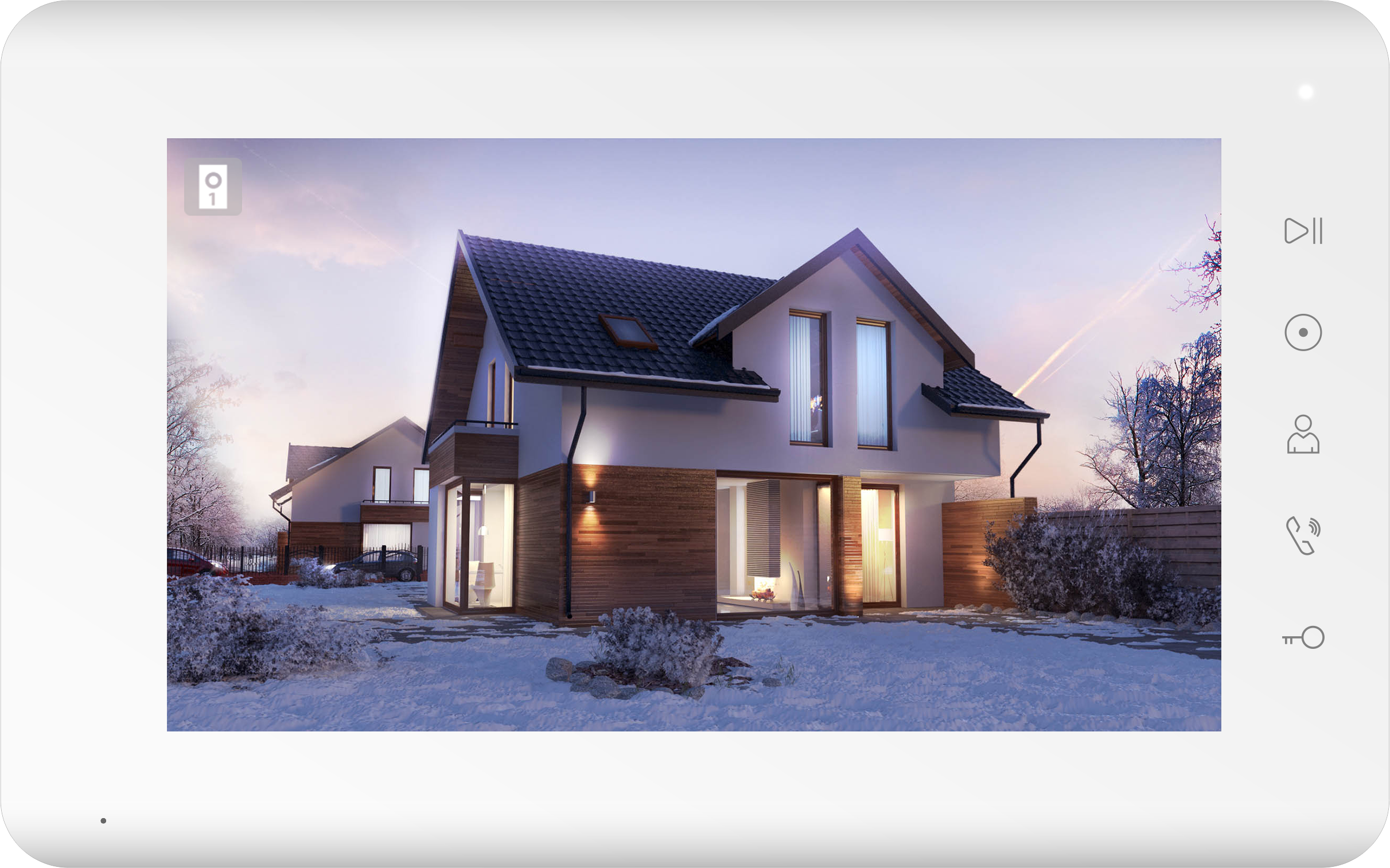 Монитор видеодомофона Tantos Mia (White)