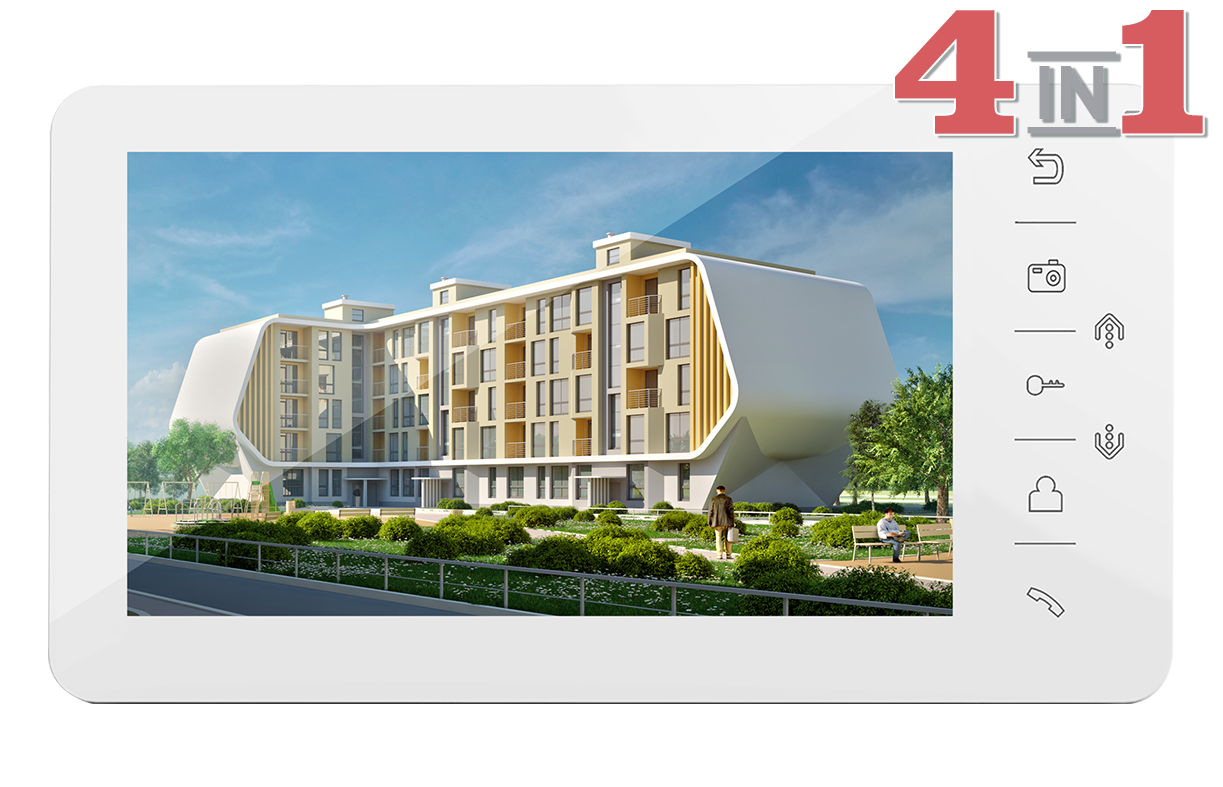 Монитор видеодомофона Tantos Prime HD (White)