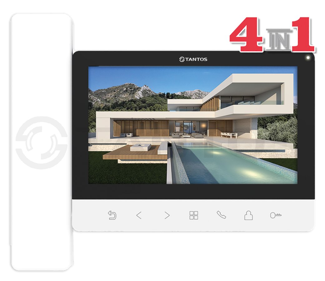 Монитор видеодомофона Tantos LOKI HD SE (White)