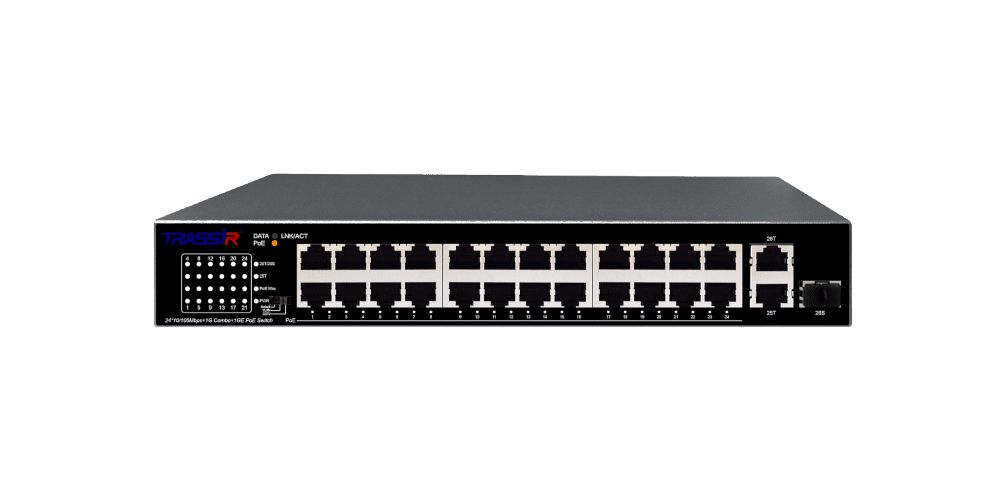 Коммутатор TRASSIR TR-NS1126-225-24PoE