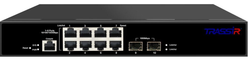 Коммутатор TRASSIR TR-NS24102S-120-8PoE