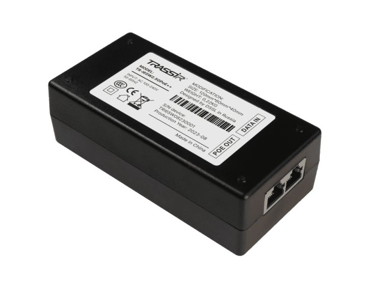 POE-инжектор TRASSIR TR-I65W2.5GPoE++